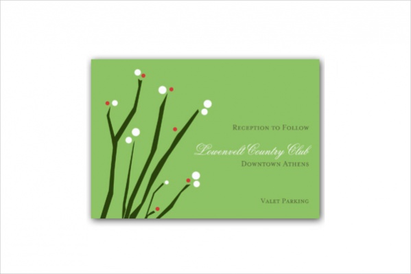 Blossom Branches Reception card