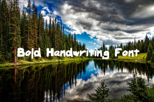 Bold Handwriting Font