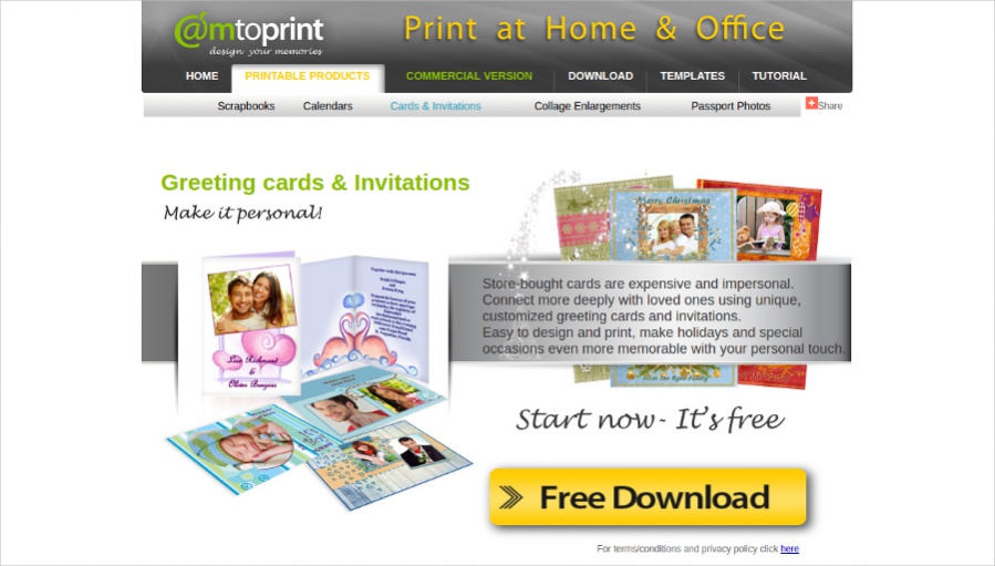 Camtoprint - Cards & Invitations Tool