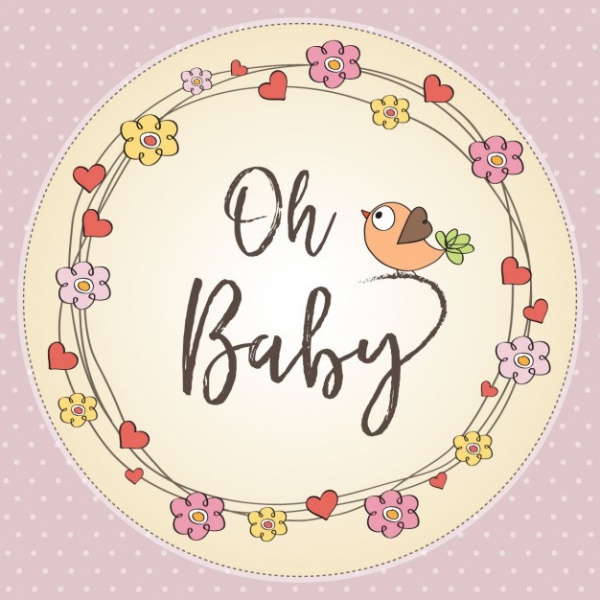 Cartoon Love Baby Shower