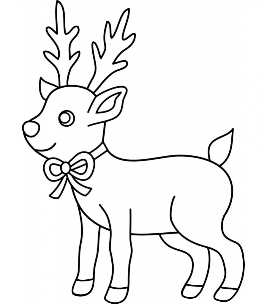 Christmas Reindeer Drawing