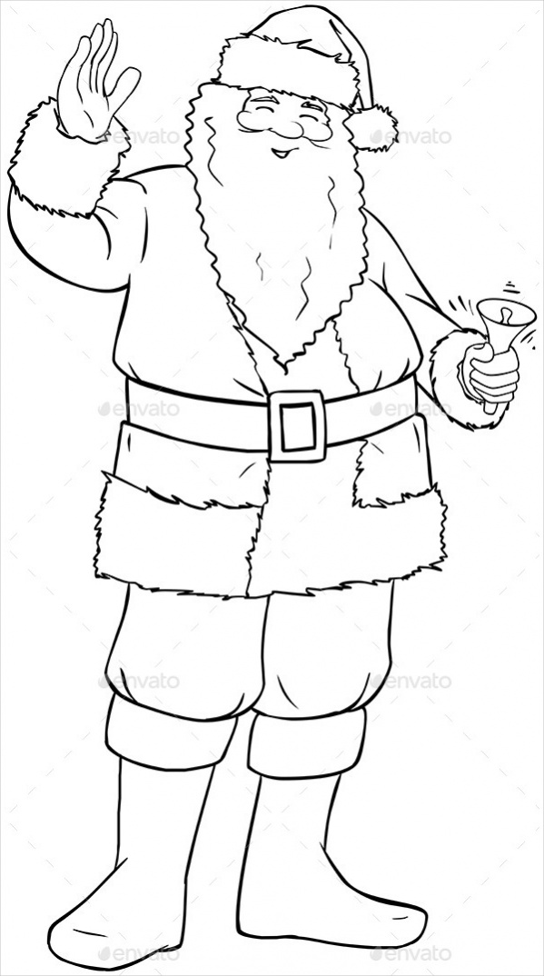 Christmas Santa Coloring page