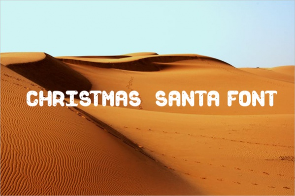 Christmas Santa Font