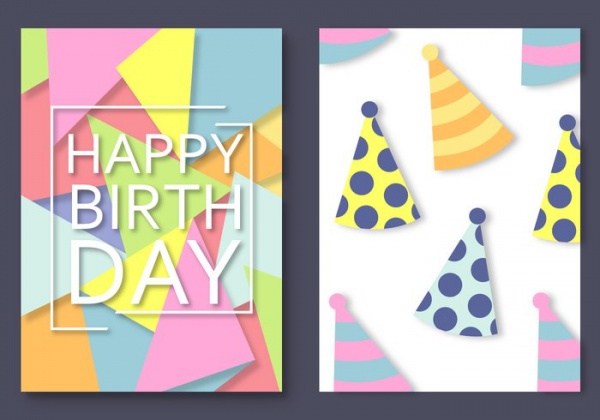 Colorful Birthday Card Vector