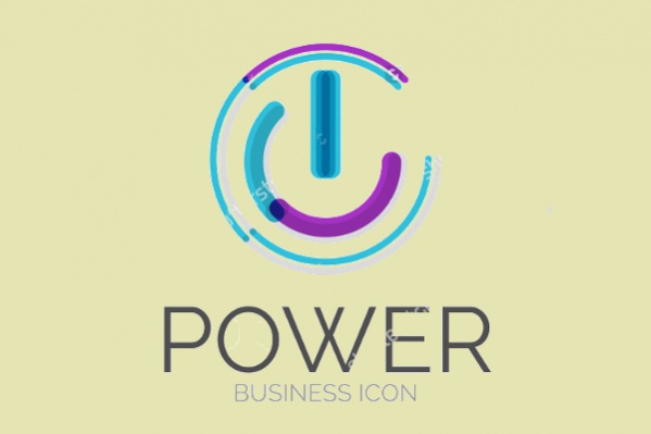 Computer Power Button Logo