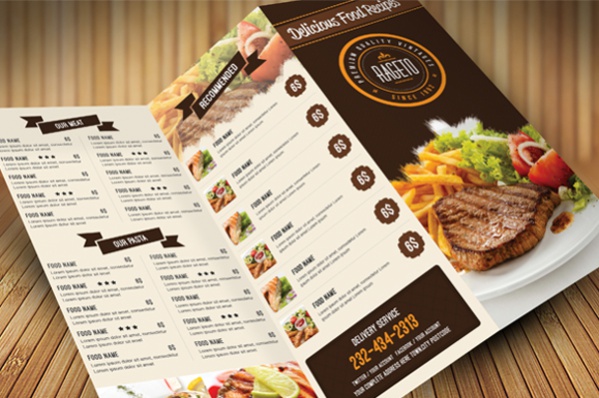 Cool Food Menu Design