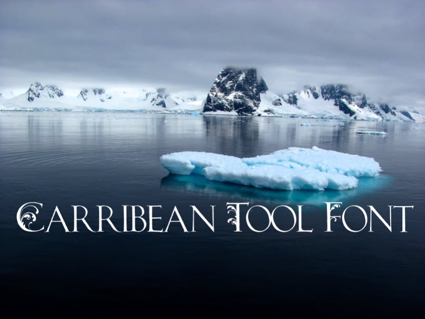 Cute Photoshop Carribean Tool Font