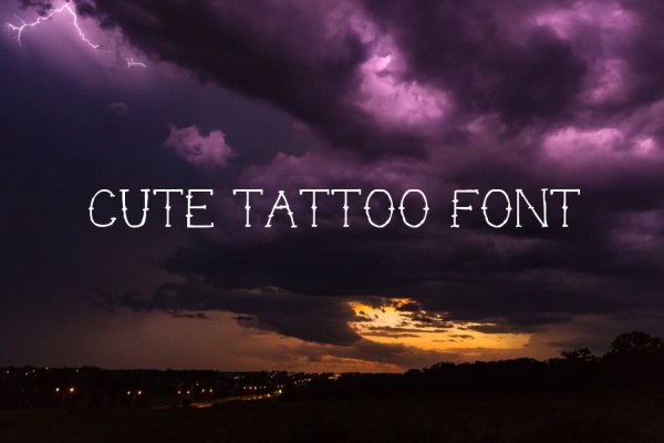 Cute Tattoo Font