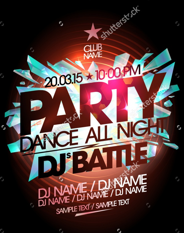 Dance Party Poster Design