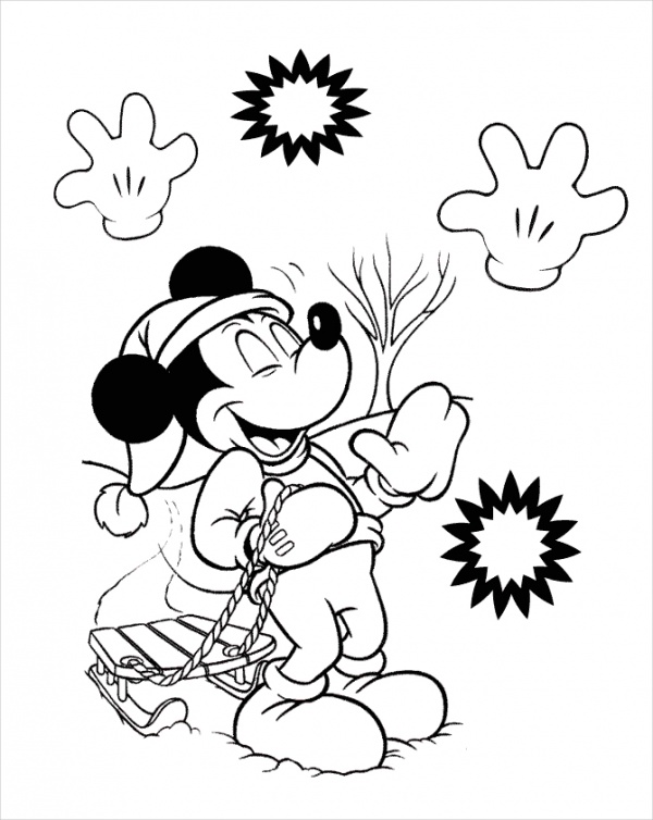 Disney Characters Coloring Page
