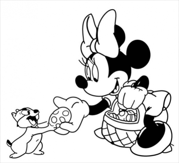 Disney Easter Coloring Page