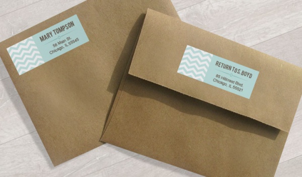 Envelope Return Address Label