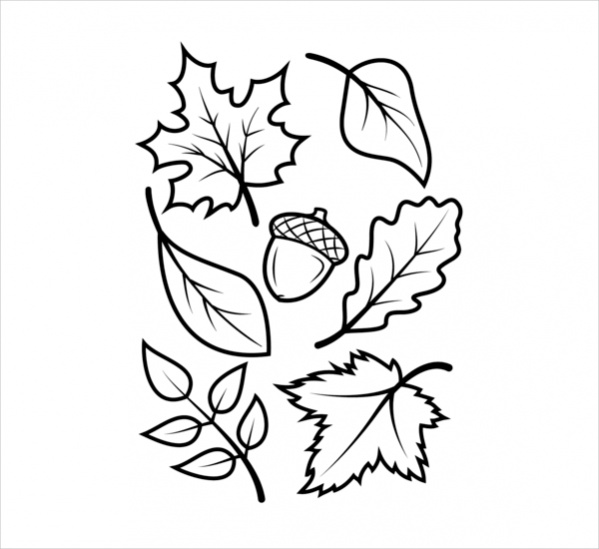 Fall Coloring Page for Kids
