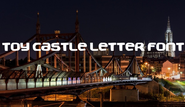 Fancy Toy Castle Letter Font
