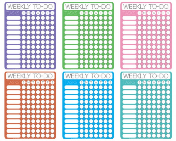 Free Blank Weekly To Do Calendar