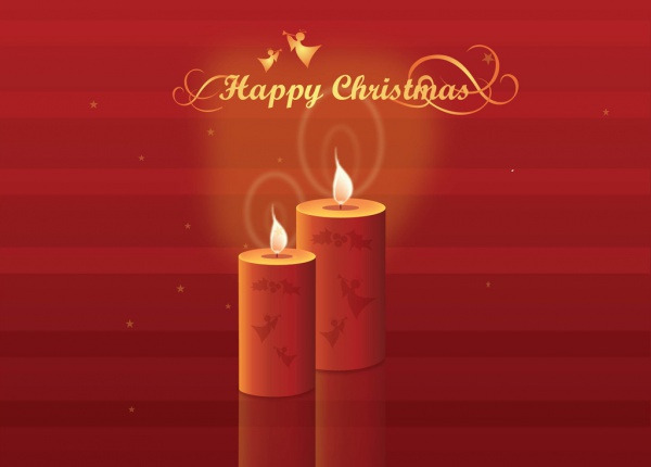 Free Christmas Candle Picture