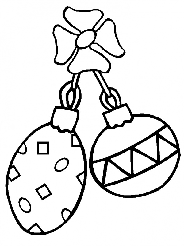 Free Christmas Ornament Coloring Page