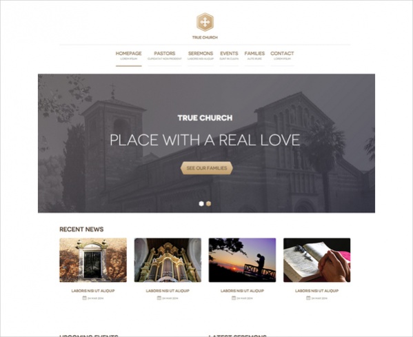 Free Church Website Template