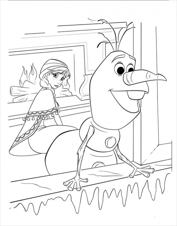 Free Disney Frozen Coloring Page