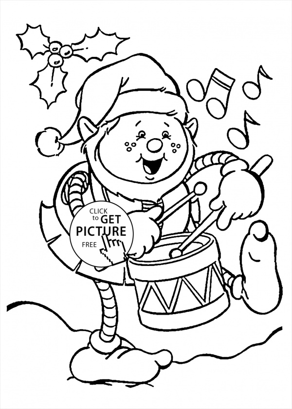 Free Funny Christmas Coloring Page