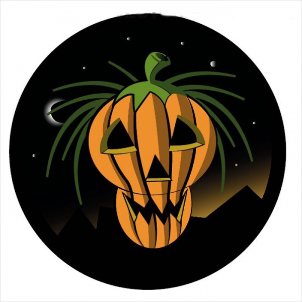 Free Halloween Black Carved Clipart