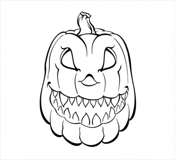Free Halloween Pumpkin Coloring Page