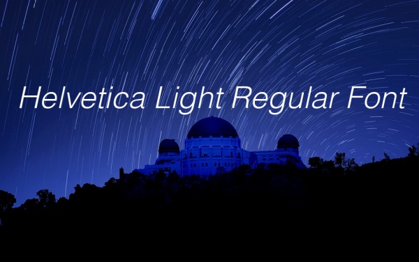 Free Helvetica Light Regular Font