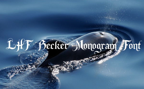 Free LHF Becker Monogram Font