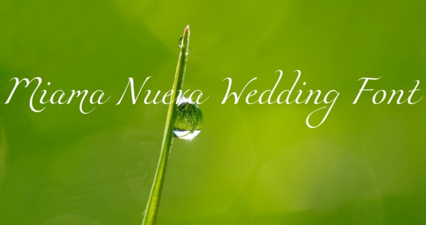 Free Miama Nueva Wedding Font