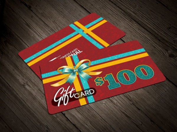 Free PSD Gift Card Template