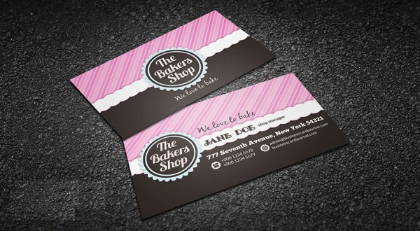 Free Printable Bakery Business Card