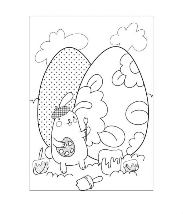FREE 18+ Easter Coloring Pages in AI | PDF