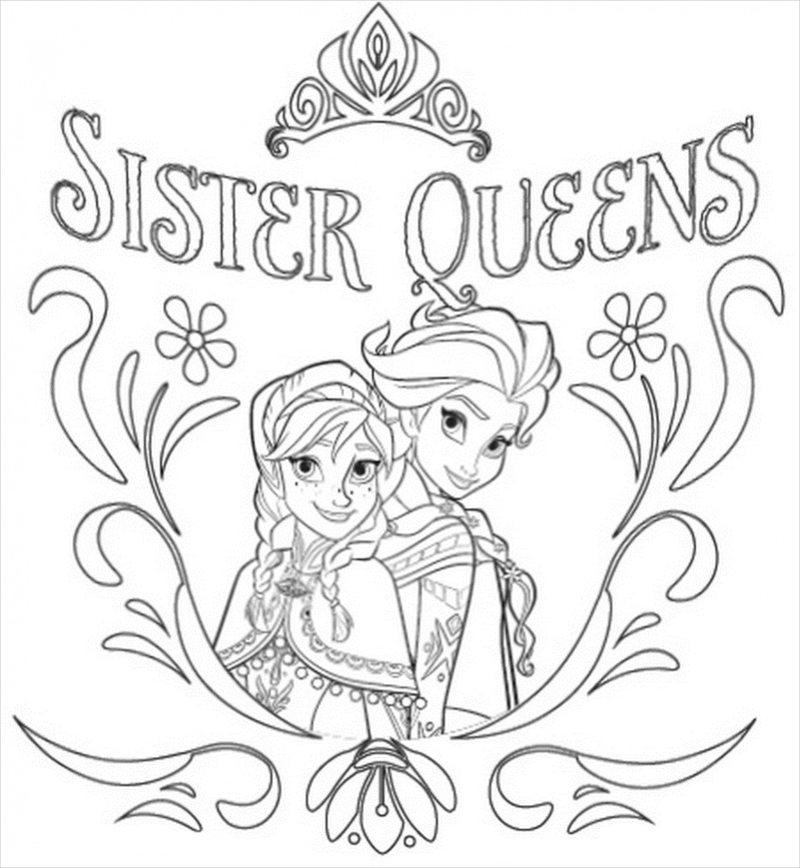 Gambar 14 Free Frozen Coloring Pages Pdf Download Printable Page Design