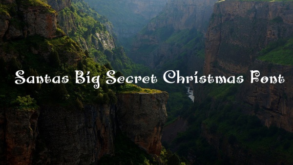 Free Santas Big Secret Christmas Font