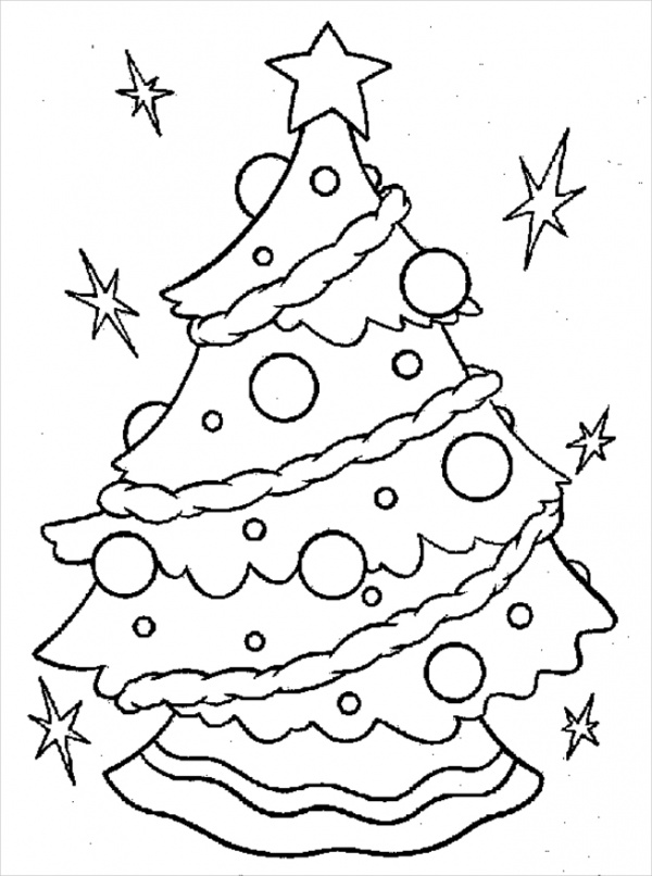 Free Vintage Christmas Coloring Page