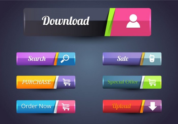 FREE 21+ Web PSD Buttons in PSD | AI