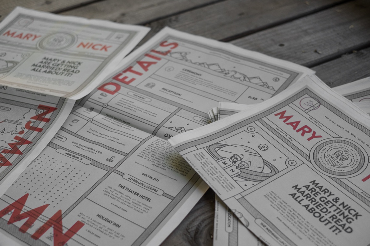 Free Wedding Newsprint Printables