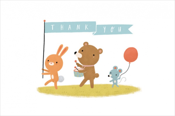 Funny Baby Shower Thank You Card