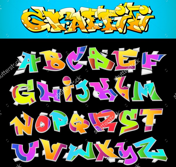 Graffiti Letters Vector Art