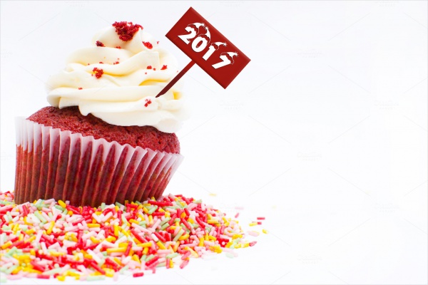 Happy New Year Cup Cake Image