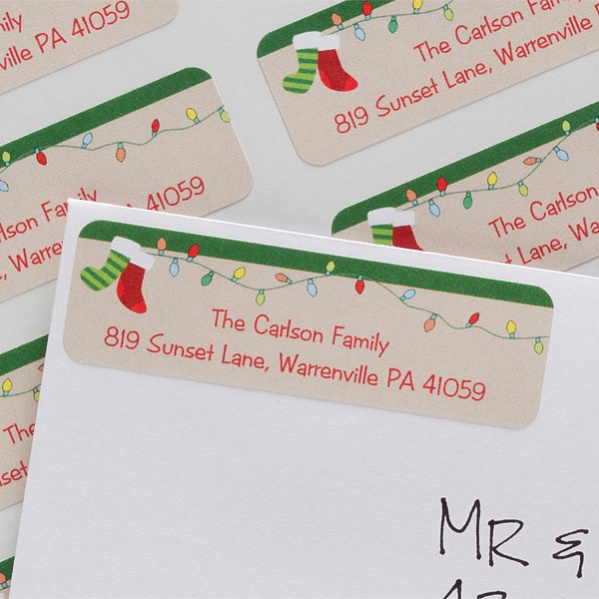 Holiday Return Address Labels