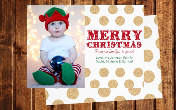 Kids Photo Christmas Card