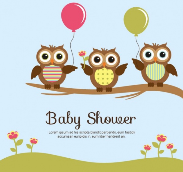 Owl Baby Shower Sample Design