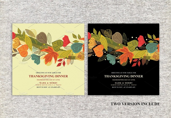 Printable Thanksgiving Invitation