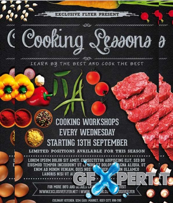 Realistic Cooking Flyer