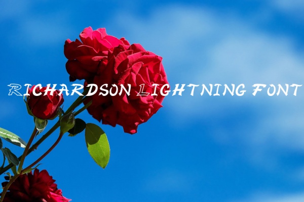 Richardson Brand Lightning Bolt font