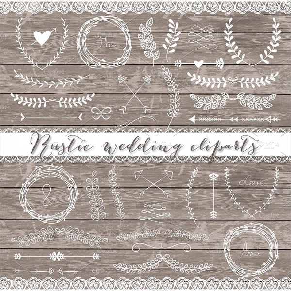 Rustic Wedding Clipart