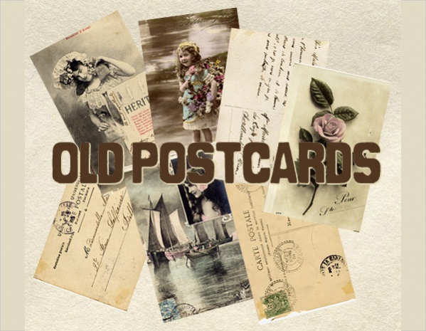 Set of Postcard Design