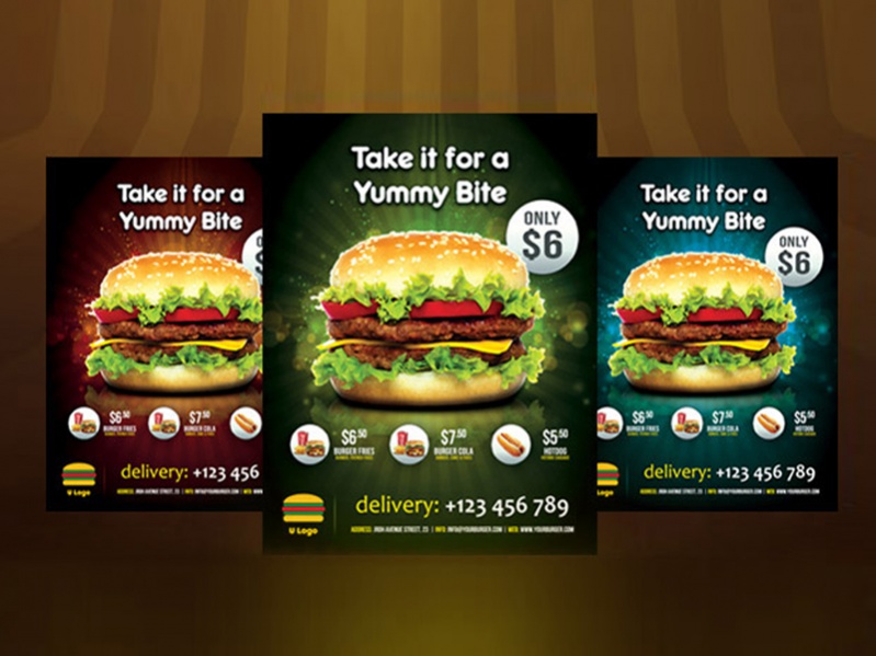 Simple Fast Food Flyer