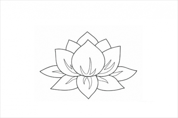 Simple Flowers For Adult Relaxing Coloring Pages Printable